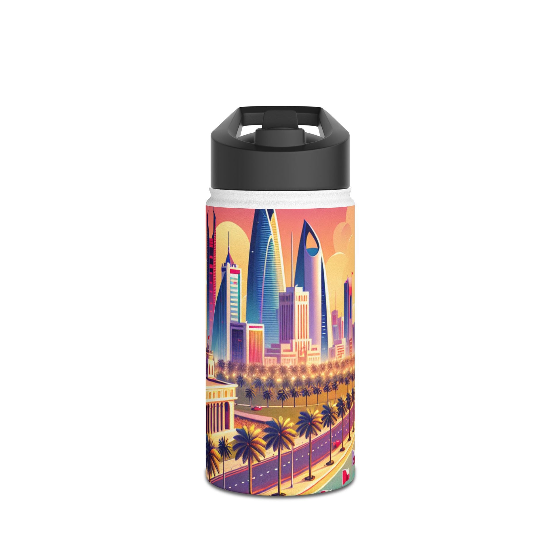Stainless Steel Water Bottle, Standard Lid I LOVE BAHRAIN
