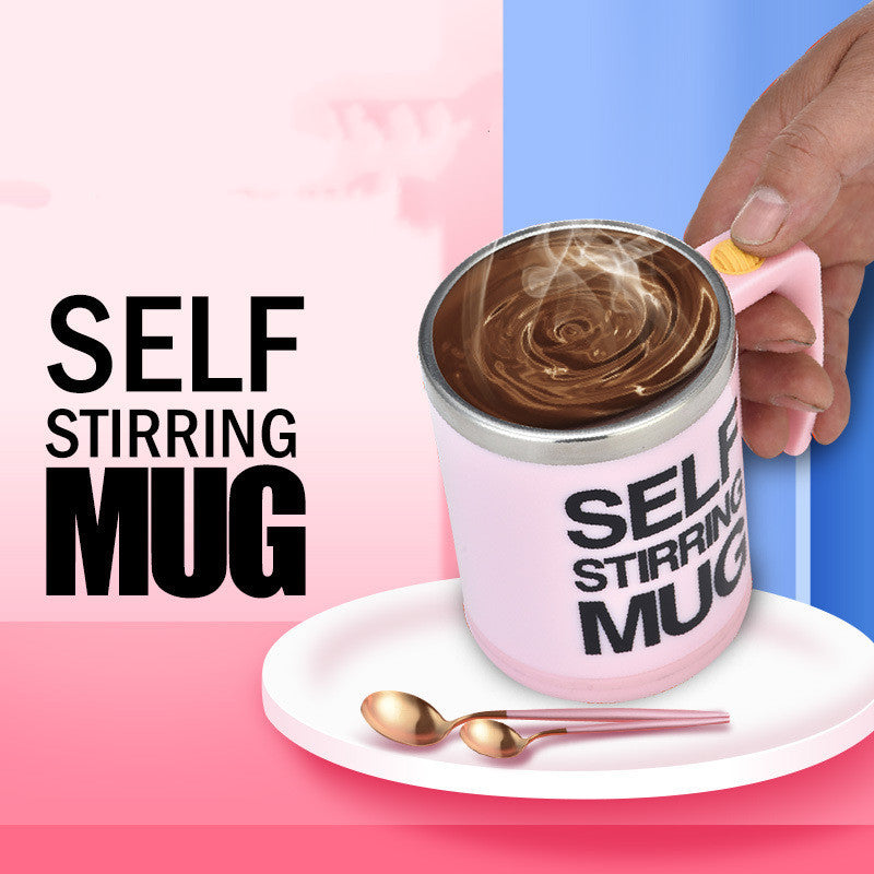 Automatic mixing coffee cup