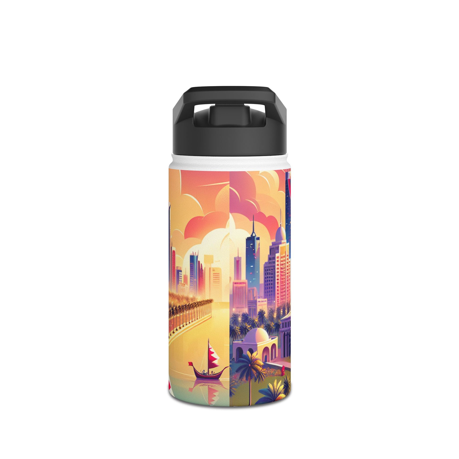 Stainless Steel Water Bottle, Standard Lid I LOVE BAHRAIN