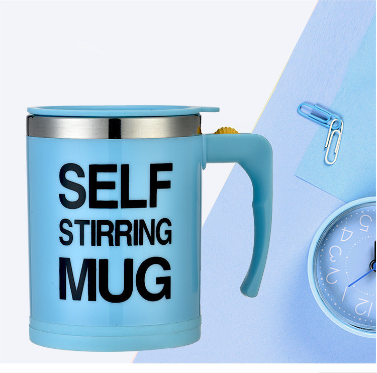 Automatic mixing coffee cup