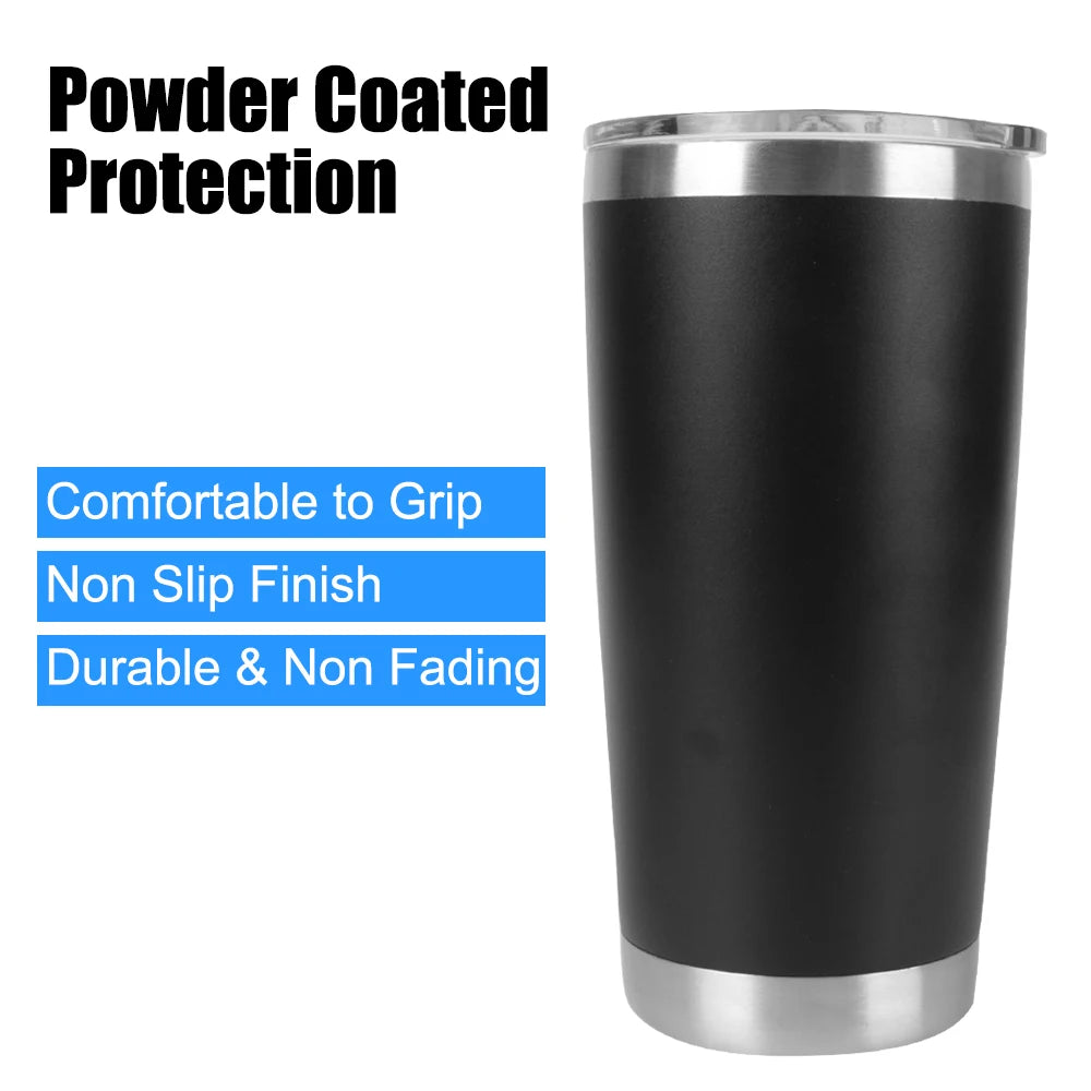 Tumbler 20oz Thermal Mug With Lids Drinkware With Lids Stainless Steel Water Bottle Vacuum Insulated Leakproof Beer Cups