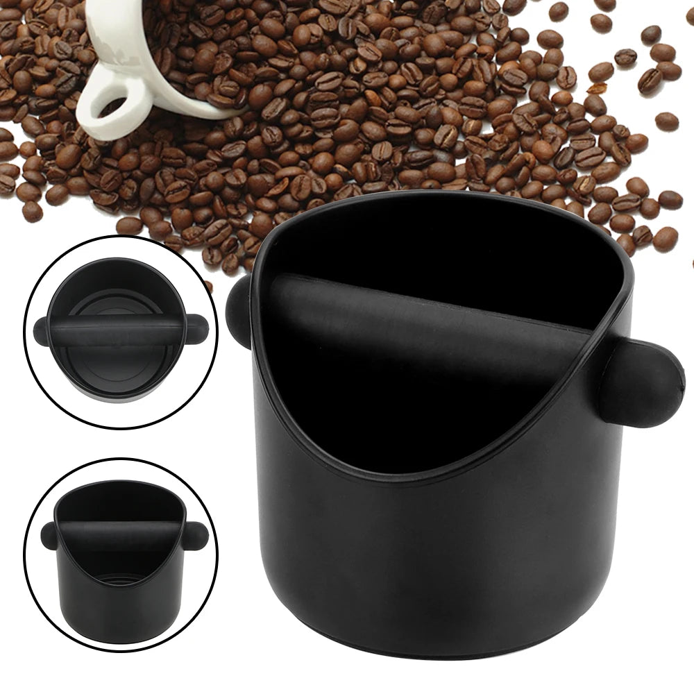 Cafe Accessories Anti Slip Coffee Grind Dump Bin Coffee Grind Knock Box Household Coffee Tools Espresso Grounds Container