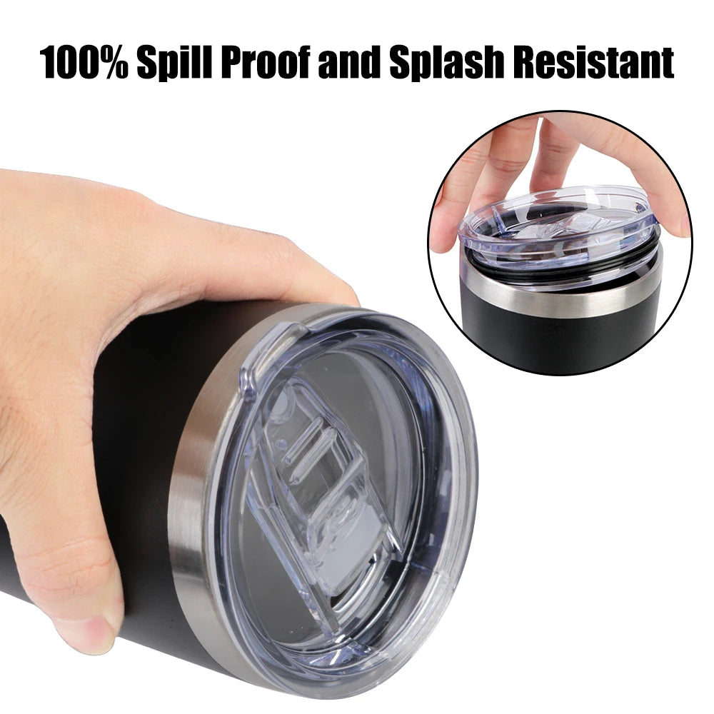 Tumbler 20oz Thermal Mug With Lids Drinkware With Lids Stainless Steel Water Bottle Vacuum Insulated Leakproof Beer Cups