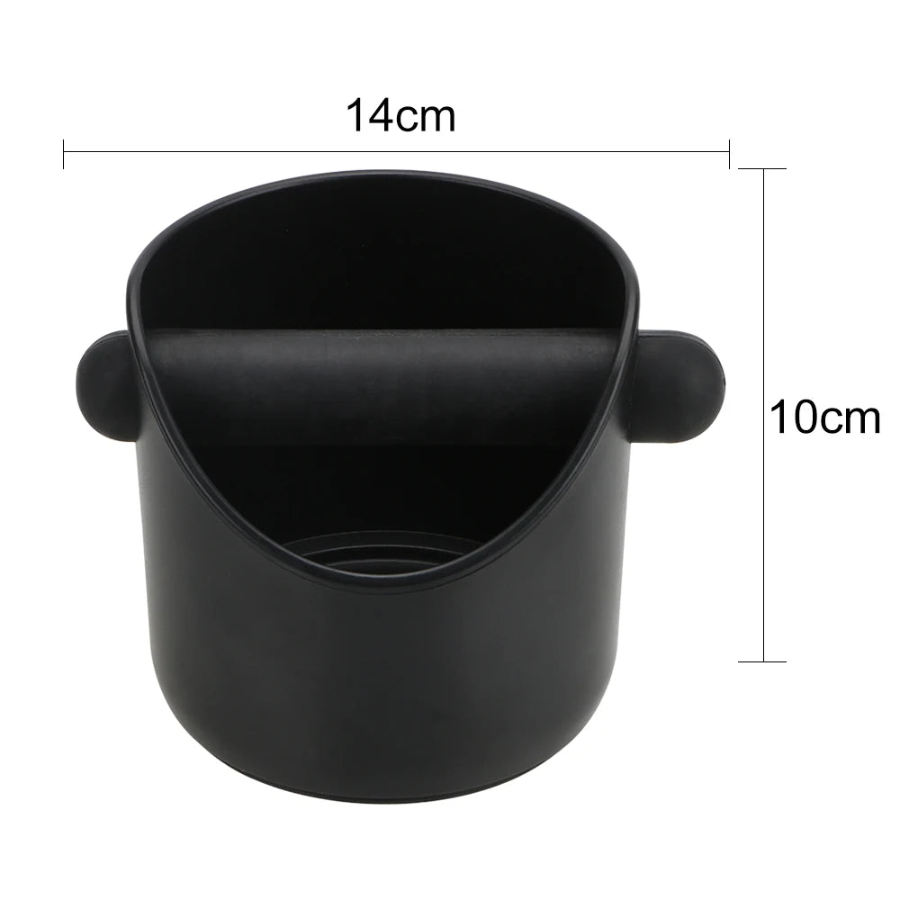 Cafe Accessories Anti Slip Coffee Grind Dump Bin Coffee Grind Knock Box Household Coffee Tools Espresso Grounds Container