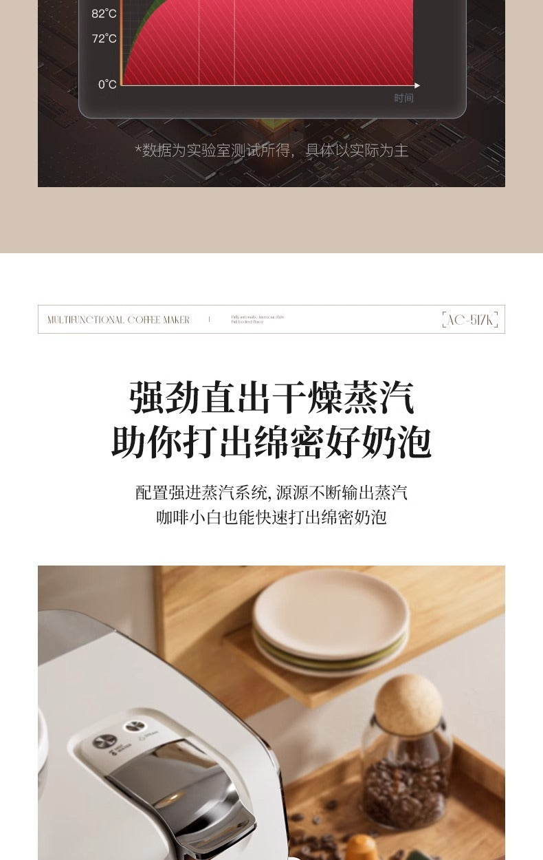 Multifunctional capsule coffee machine