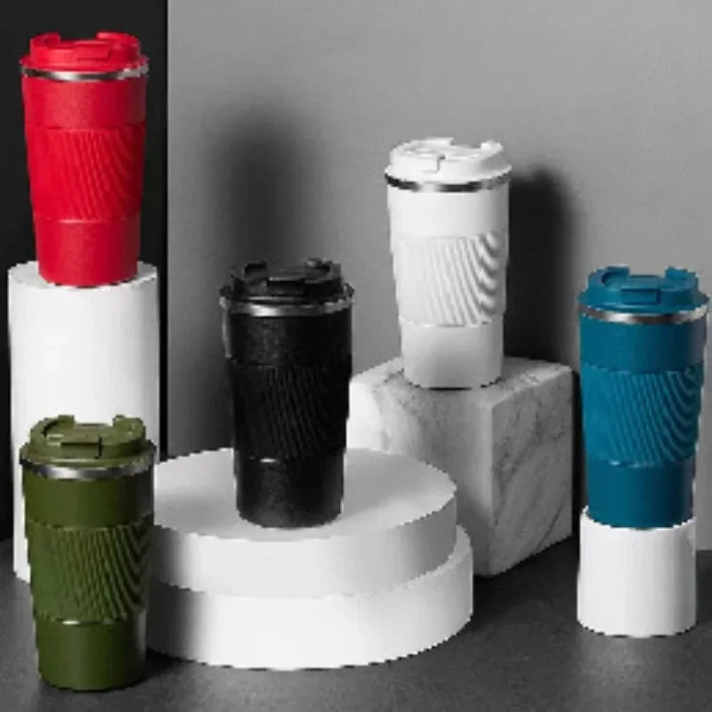 Coffee Tumbler  Double Wall Stainless Steel Insulated Travel Mug for Hot  Cold Drinks Sleek Design  Portable Outdoor Cup