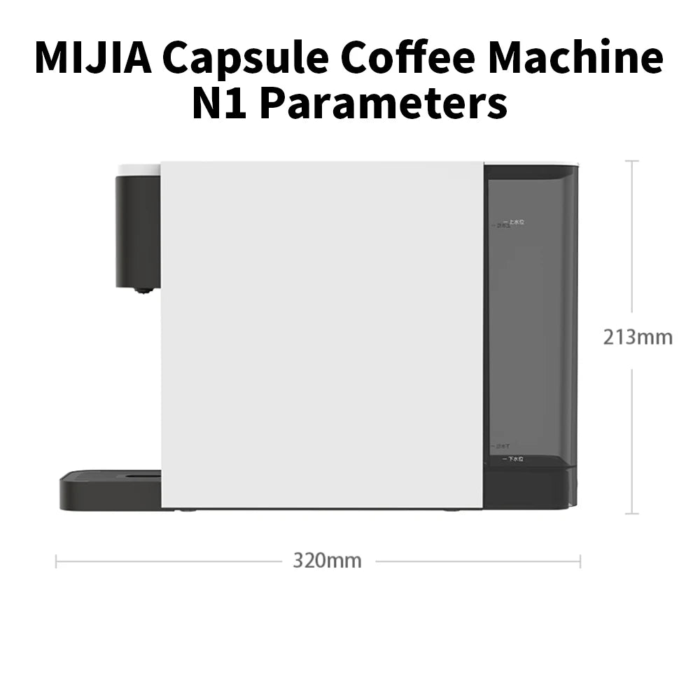 New Xiaomi Mijia Capsule Coffee Machine N1 Coffee Maker S1301 Small Size 10mins Automatic Shutdown Espresso Cafe Food Processor