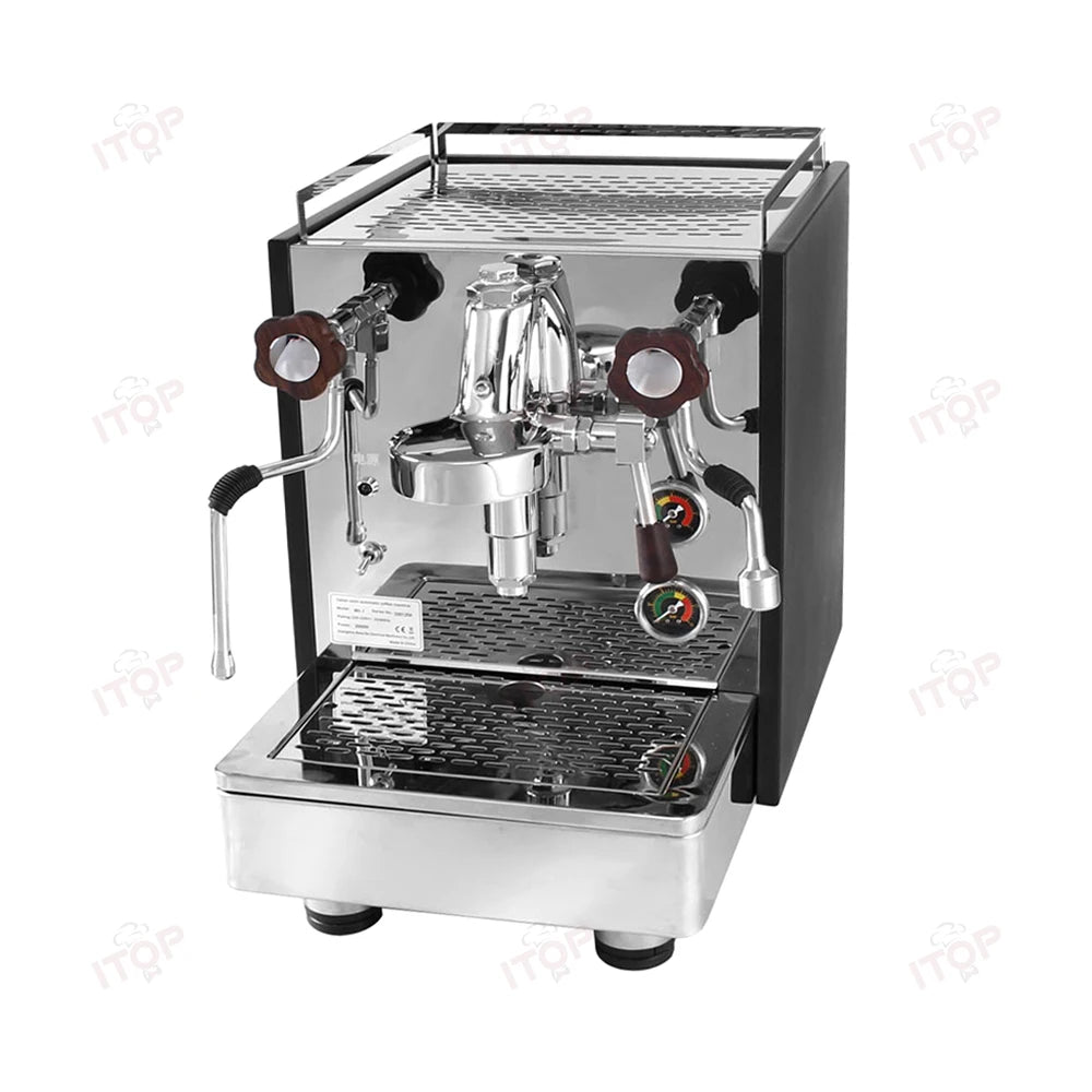 ITOP Coffee Machine Express Coffee Maker E61 Brewing Double Boiler Rotary Pump Copper Pipe 2000W N.W. 32kg 220-240V 50-60Hz