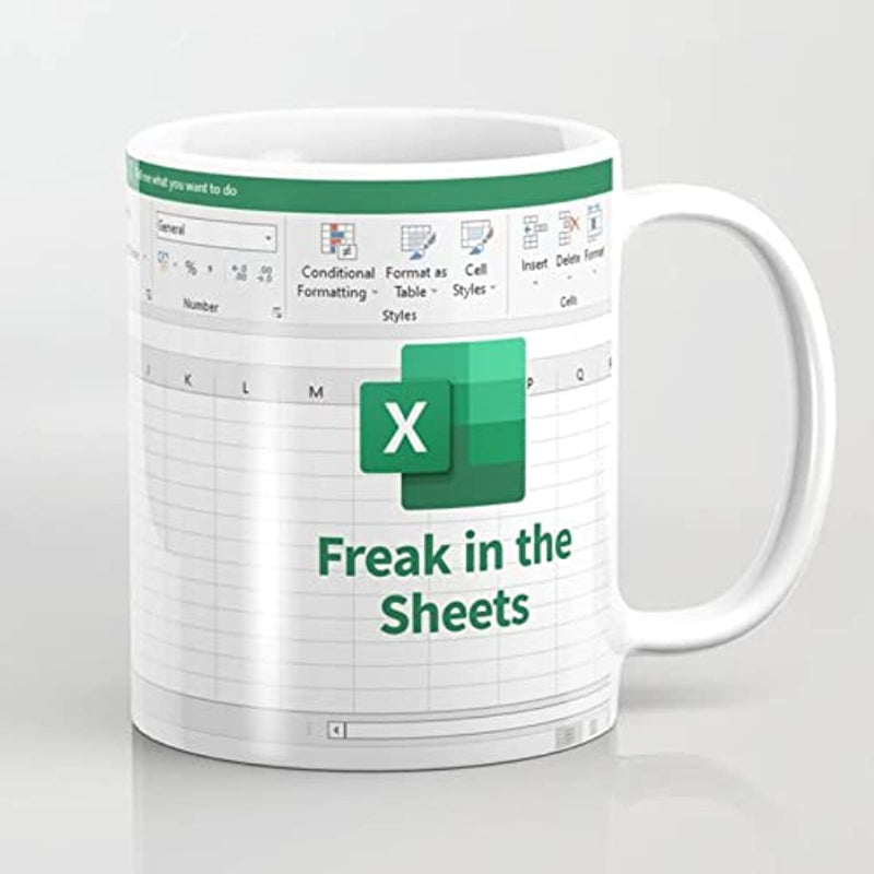 Tumbler Freak In The Sheets Excel Spreadsheet Mug Funny Gifts for Women Men Accountant Mug, Birthday Cup 11 Oz