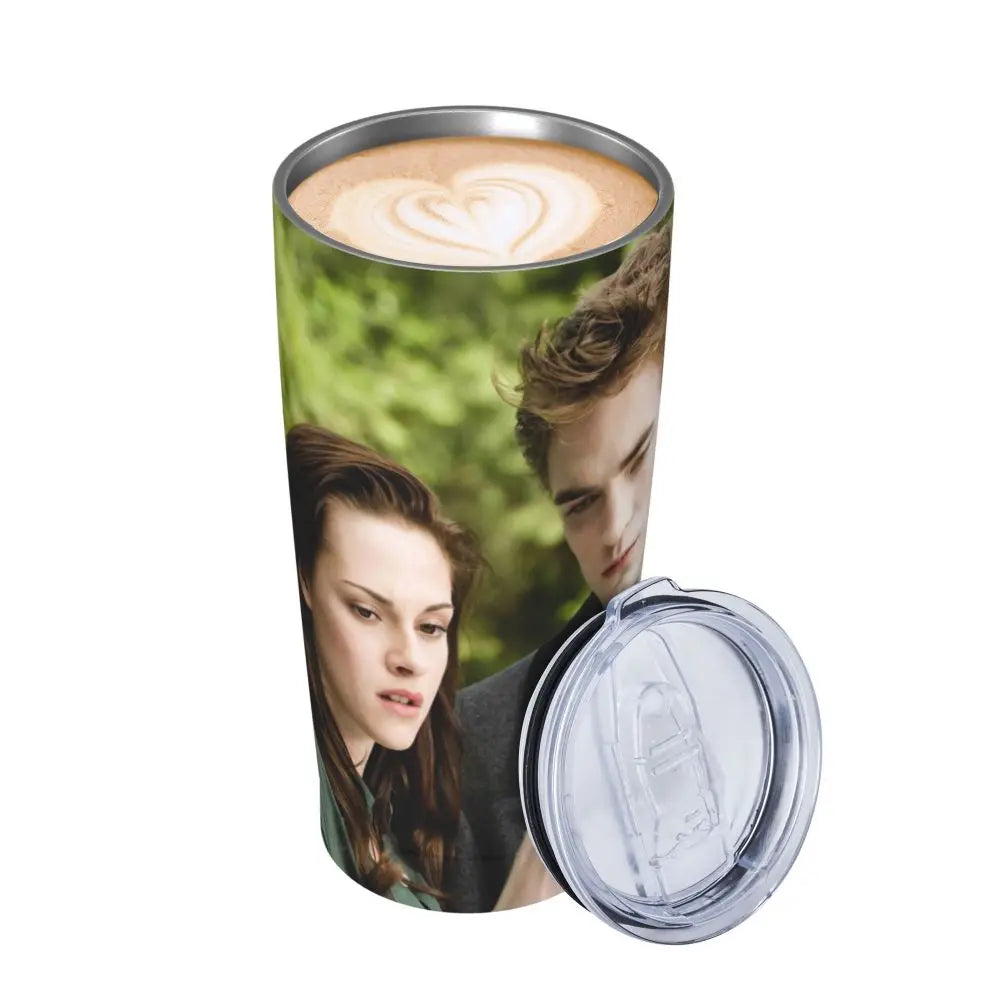 The Twilight Saga Movie Insulated Tumbler with Straws Stainless Steel Thermal Mug Outdoor Travel Thermos Bottle Cup