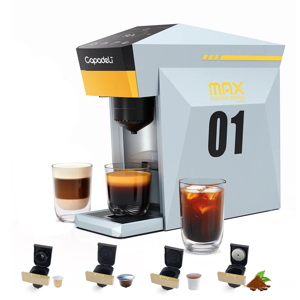 multi capsule espresso machine 19Bar Coffee machine 4IN1  Pod coffee machine DG NS k-cup Powder