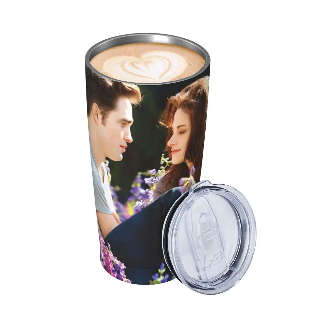 The Twilight Saga Movie Insulated Tumbler with Straws Stainless Steel Thermal Mug Outdoor Travel Thermos Bottle Cup