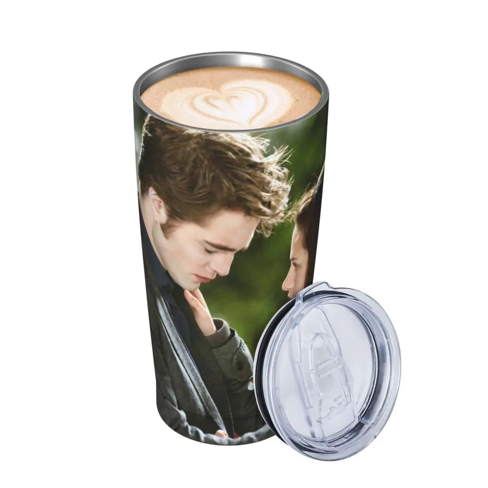 The Twilight Saga Movie Insulated Tumbler with Straws Stainless Steel Thermal Mug Outdoor Travel Thermos Bottle Cup