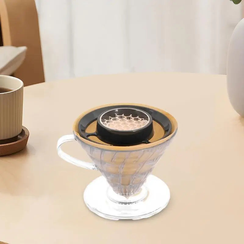Pour Over Coffee Drip Assist Coffee Pourover Drip Accessories Even Brewing Cone Filter Accessories With Precision Structure For