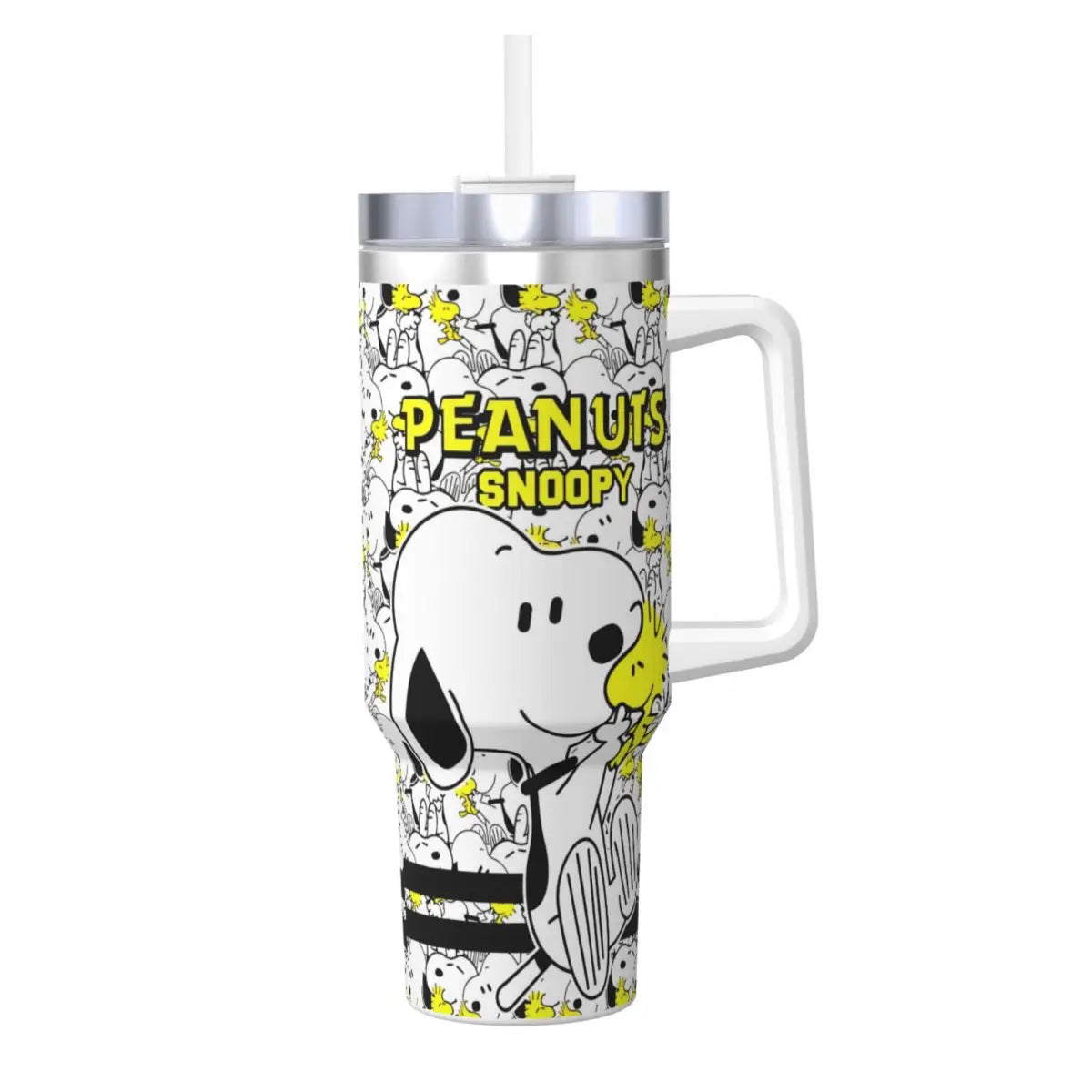 Tumbler Hot Drinks Water Bottle Portable Stainless Steel Coffee Mug A Peanuts Graphic Travel Mugs Cup