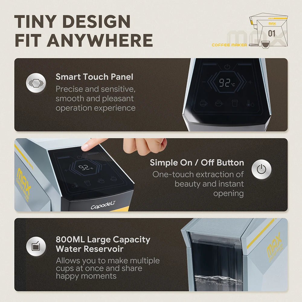multi capsule espresso machine 19Bar Coffee machine 4IN1  Pod coffee machine DG NS k-cup Powder
