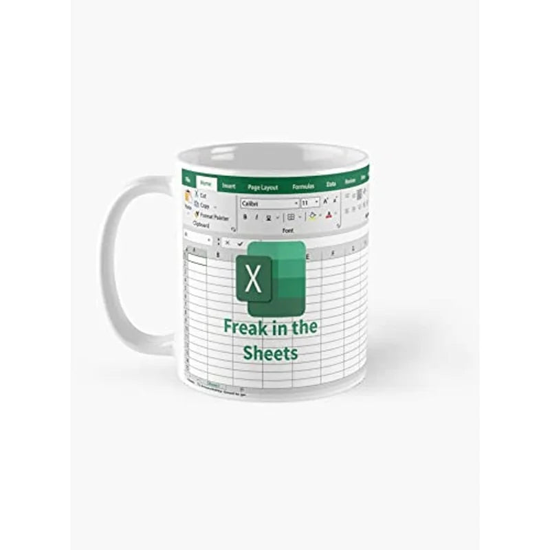 Tumbler Freak In The Sheets Excel Spreadsheet Mug Funny Gifts for Women Men Accountant Mug, Birthday Cup 11 Oz