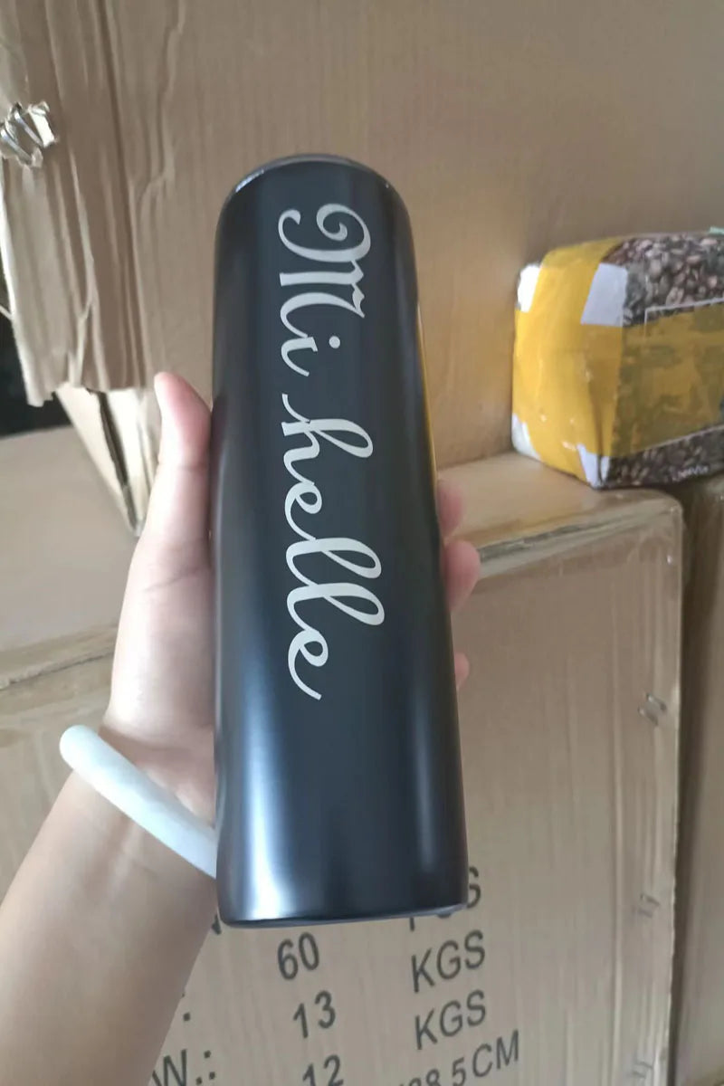 Tumblers 20 oz Skinny Straight Tumbler with Lid  Double Wall Insulated Bulk with Shrink Wrap Film for DIY Gifts