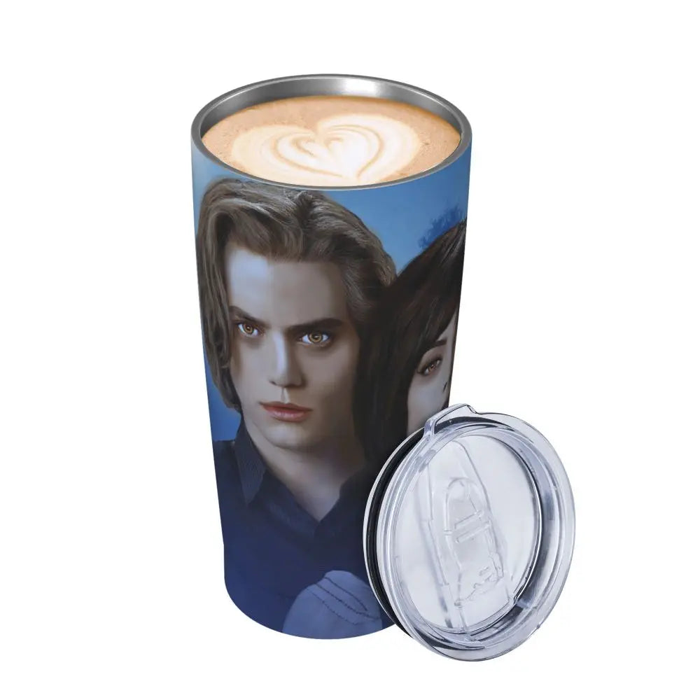 The Twilight Saga Movie Insulated Tumbler with Straws Stainless Steel Thermal Mug Outdoor Travel Thermos Bottle Cup