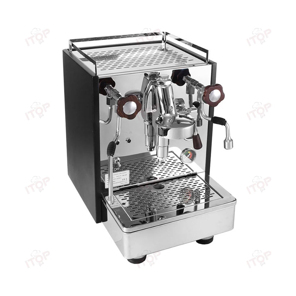 ITOP Coffee Machine Express Coffee Maker E61 Brewing Double Boiler Rotary Pump Copper Pipe 2000W N.W. 32kg 220-240V 50-60Hz