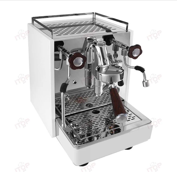 ITOP Coffee Machine Express Coffee Maker E61 Brewing Double Boiler Rotary Pump Copper Pipe 2000W N.W. 32kg 220-240V 50-60Hz