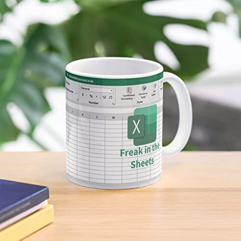 Tumbler Freak In The Sheets Excel Spreadsheet Mug Funny Gifts for Women Men Accountant Mug, Birthday Cup 11 Oz