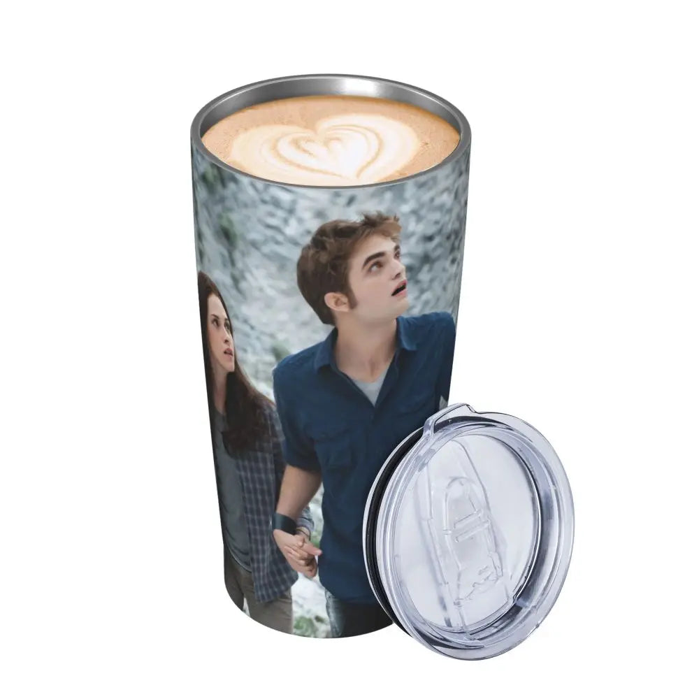 The Twilight Saga Movie Insulated Tumbler with Straws Stainless Steel Thermal Mug Outdoor Travel Thermos Bottle Cup
