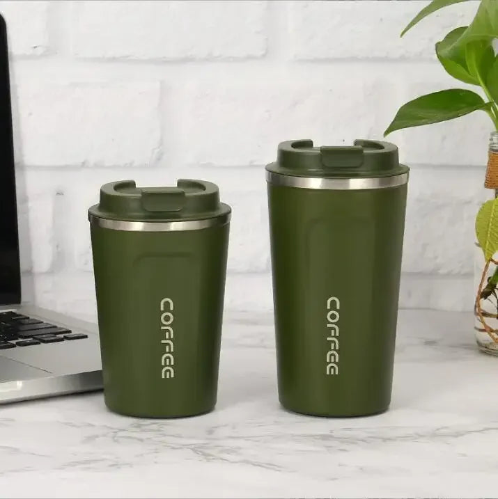 Coffee Tumbler  Double Wall Stainless Steel Insulated Travel Mug for Hot  Cold Drinks Sleek Design  Portable Outdoor Cup