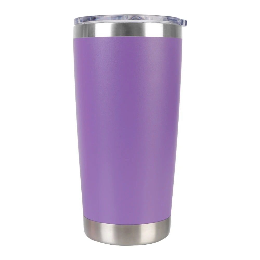 Tumbler 20oz Thermal Mug With Lids Drinkware With Lids Stainless Steel Water Bottle Vacuum Insulated Leakproof Beer Cups