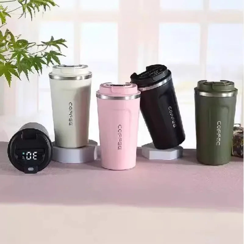 Coffee Tumbler  Double Wall Stainless Steel Insulated Travel Mug for Hot  Cold Drinks Sleek Design  Portable Outdoor Cup