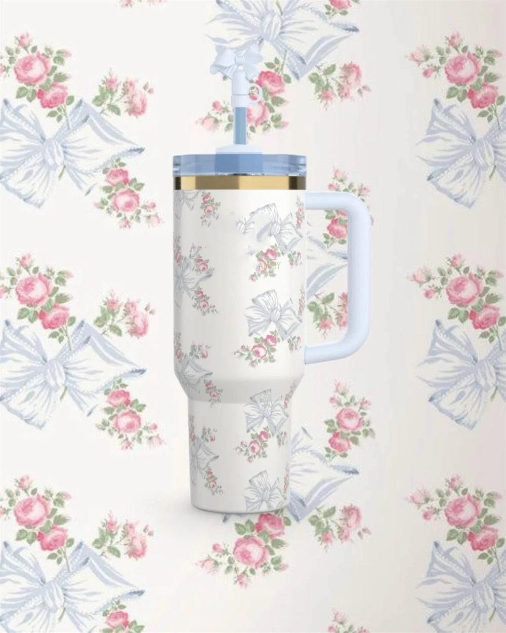 2025 Popular Tumblers With Handle Car Mugs Insulated Tumbler With Lids Straw Stainless Steel Coffee Tumbler Termos Cups