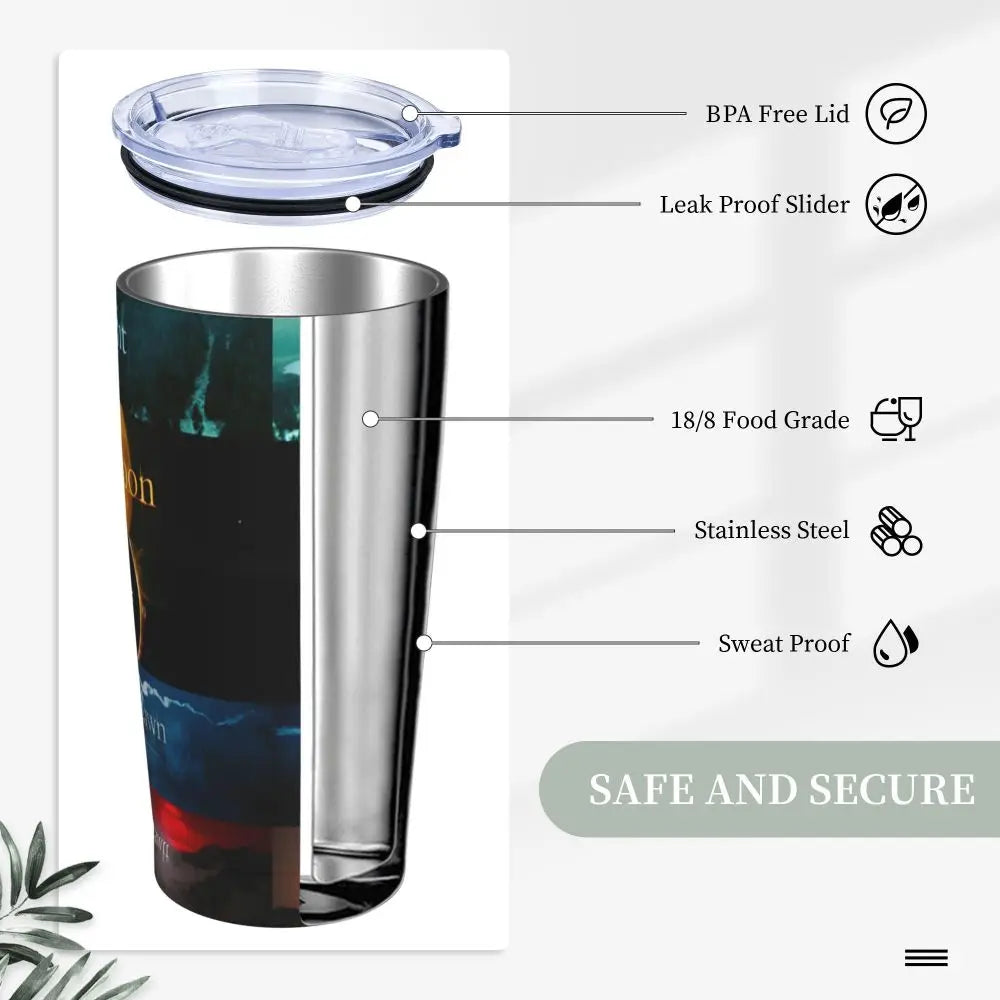 The Twilight Saga Movie Insulated Tumbler with Straws Stainless Steel Thermal Mug Outdoor Travel Thermos Bottle Cup
