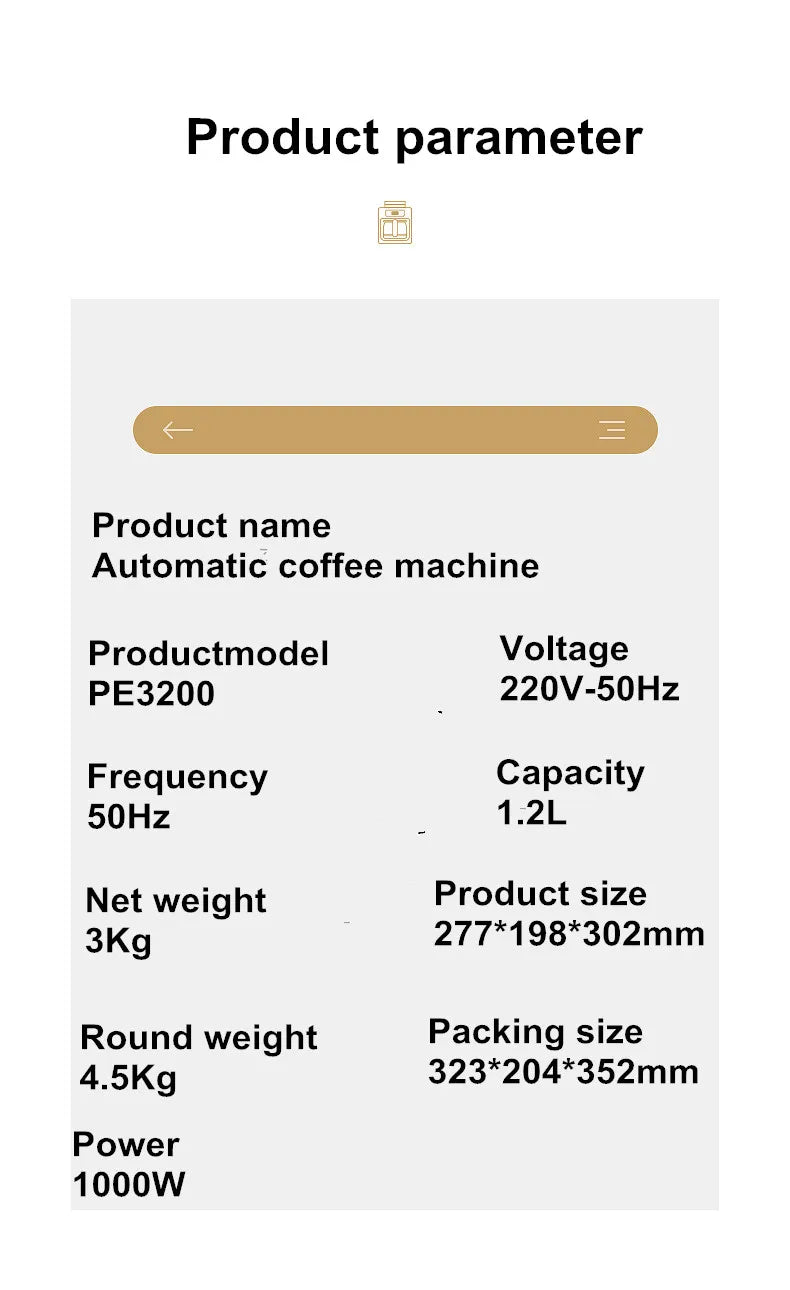 2 In1 Drip Coffee Machine Apply To Ground&Beans Home Appliances Dripping Coffee Maker With Digital Display&keep Warm