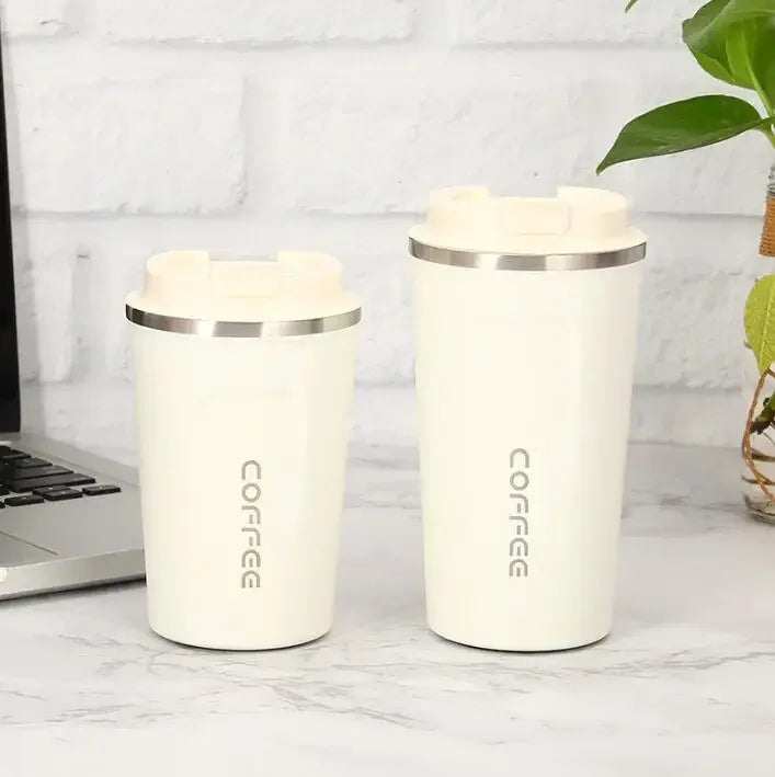 Coffee Tumbler  Double Wall Stainless Steel Insulated Travel Mug for Hot  Cold Drinks Sleek Design  Portable Outdoor Cup