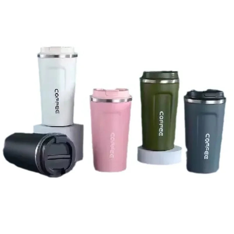 Coffee Tumbler  Double Wall Stainless Steel Insulated Travel Mug for Hot  Cold Drinks Sleek Design  Portable Outdoor Cup
