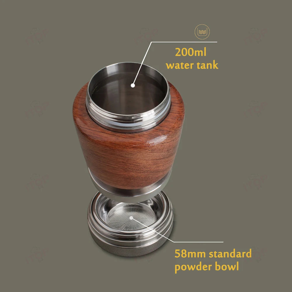 ITOP Pneumatic Coffee Machine 58mm Camping Espresso Coffee Maker With Flow Control Value Pre-brewing Function