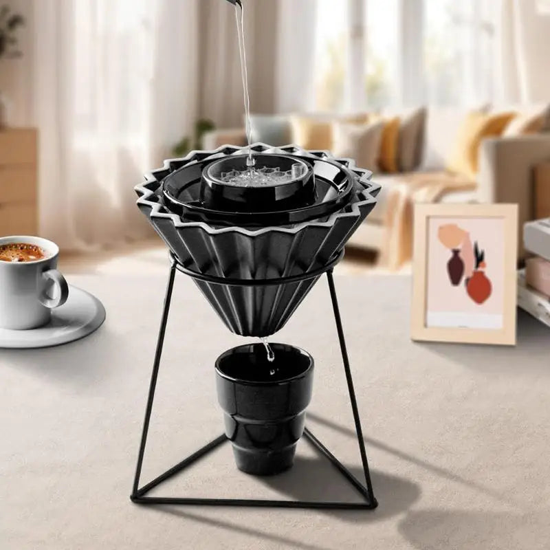 Drip Assist For Pour Over Coffee Coffee Pourover Drip Accessories Even Brewing Cone Filter Accessories With Precision Structure