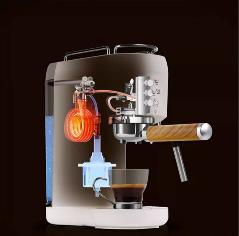 Professional Espresso Coffee Maker Electric Italian Coffee Machine 15 Bar Automatic milk frother Cappuccino Latte Espresso maker