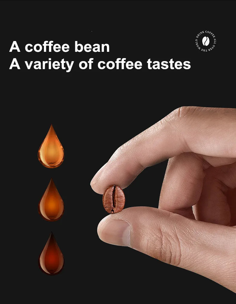 2 In1 Drip Coffee Machine Apply To Ground&Beans Home Appliances Dripping Coffee Maker With Digital Display&keep Warm