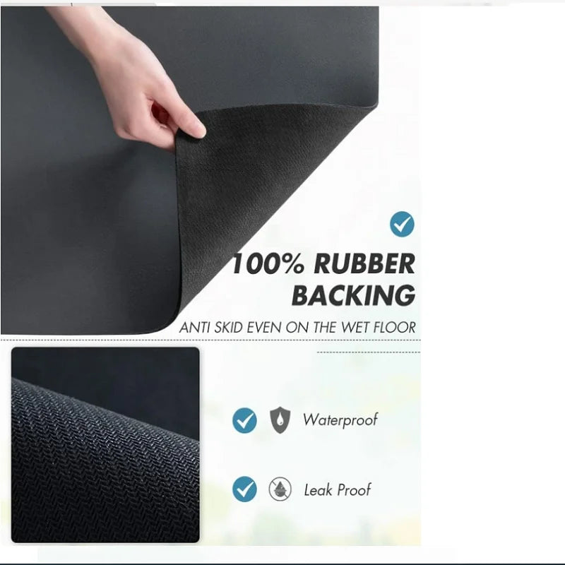 Coffee Mat - Coffee Bar Mat for Countertops | Coffee Bar Accessories Fit Under Coffee Maker Machine | Absorbent Hide Stain Rubbe