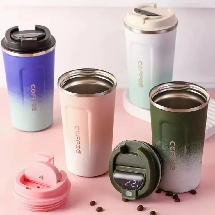 Coffee Tumbler  Double Wall Stainless Steel Insulated Travel Mug for Hot  Cold Drinks Sleek Design  Portable Outdoor Cup
