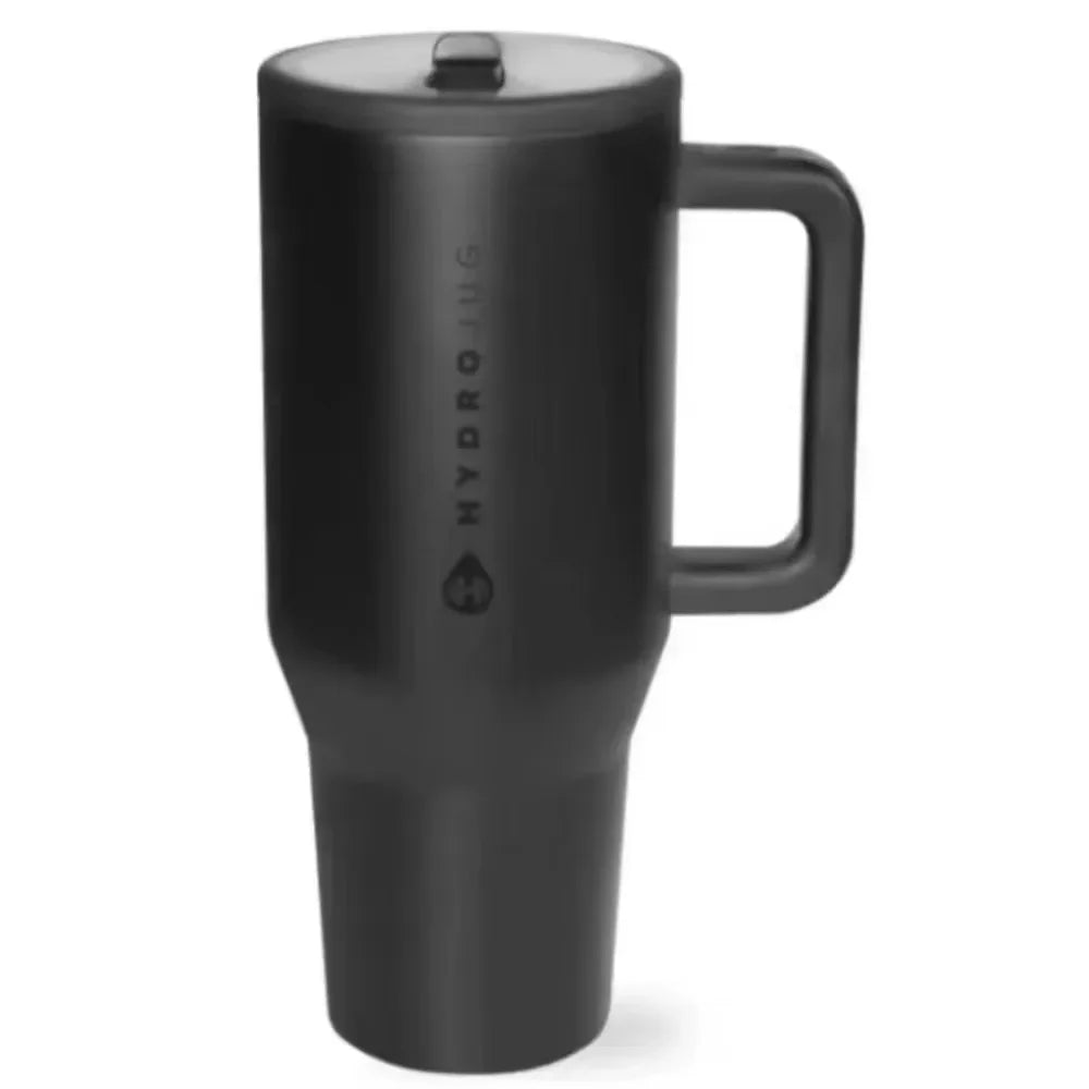 Tumbler Thermos with Handle and Simple Flip-top Straw Car Cup Holder Portable Leak-proof Vacuum Water Bottle 32 Oz