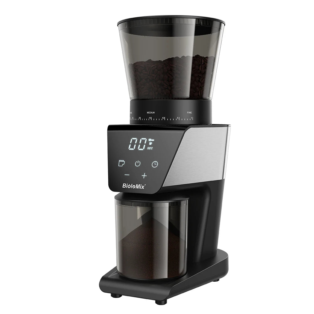 Coffart By BioloMix Automatic Burr Mill Electric Coffee Grinder with 30 Gears for Espresso American Coffee Pour Over