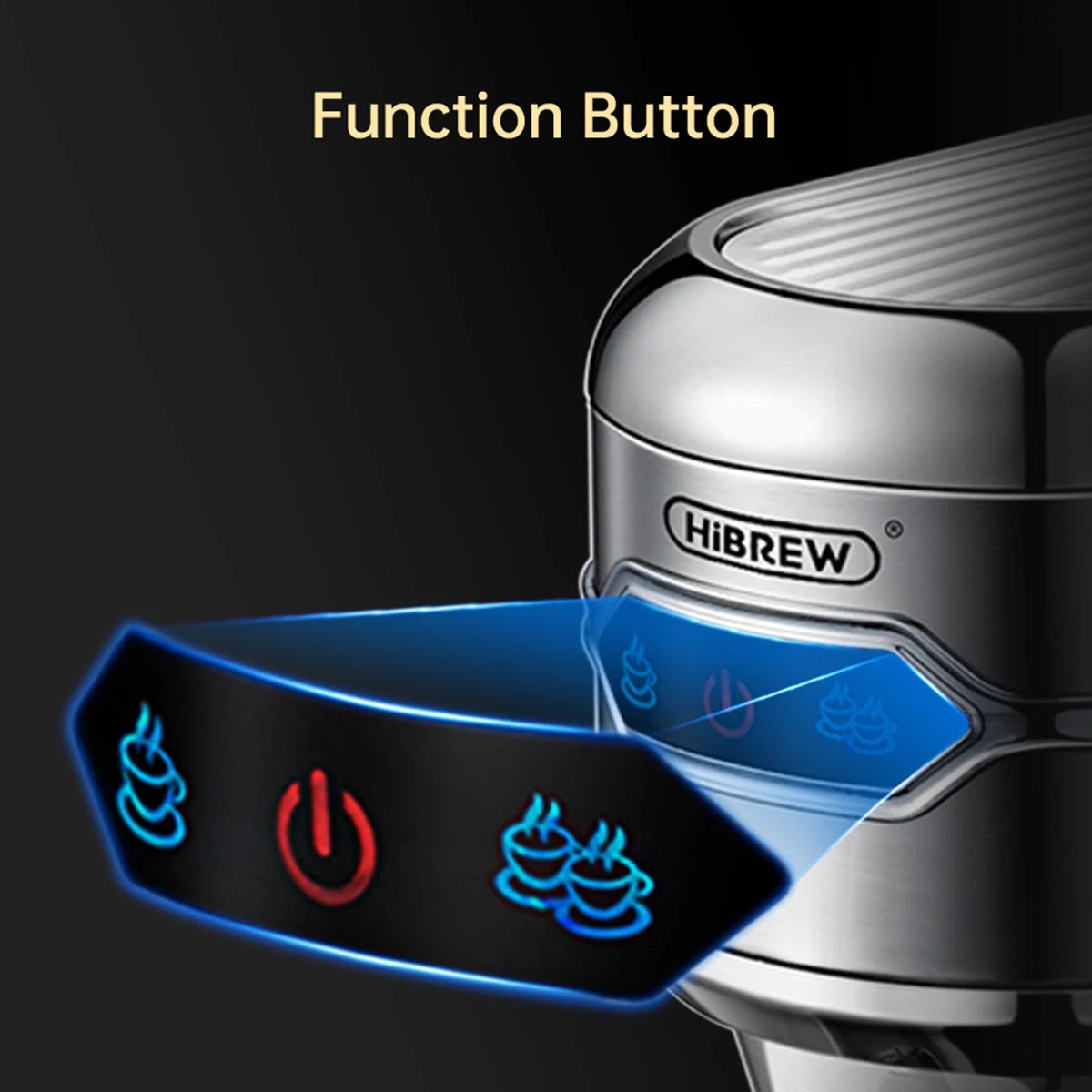 HiBREW Coffee Maker Cafetera 20 Bar Inox Semi Automatic Super Slim ESE POD& Powder Espresso Cappuccino Machine Hot Water H11